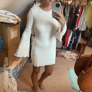 NWT 12th Tribe White Rib Mini Long Sleeve